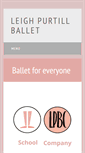 Mobile Screenshot of leighpurtillballet.com